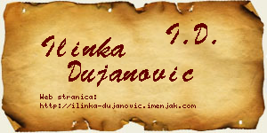 Ilinka Dujanović vizit kartica
